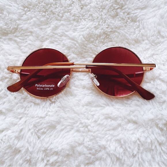 Henry Rose Gold Round Lens Sunglasses - Picture 9 of 10